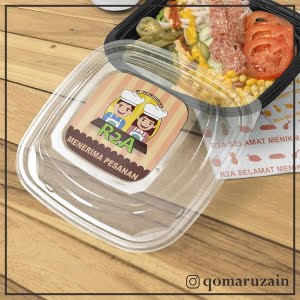 Contoh Desain Stiker Kotak Makanan